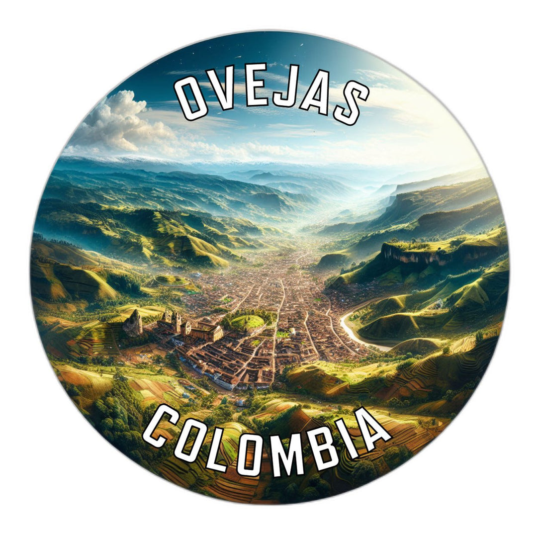 Ovejas Colombia Souvenir Die Cut Flat Magnet Image 1