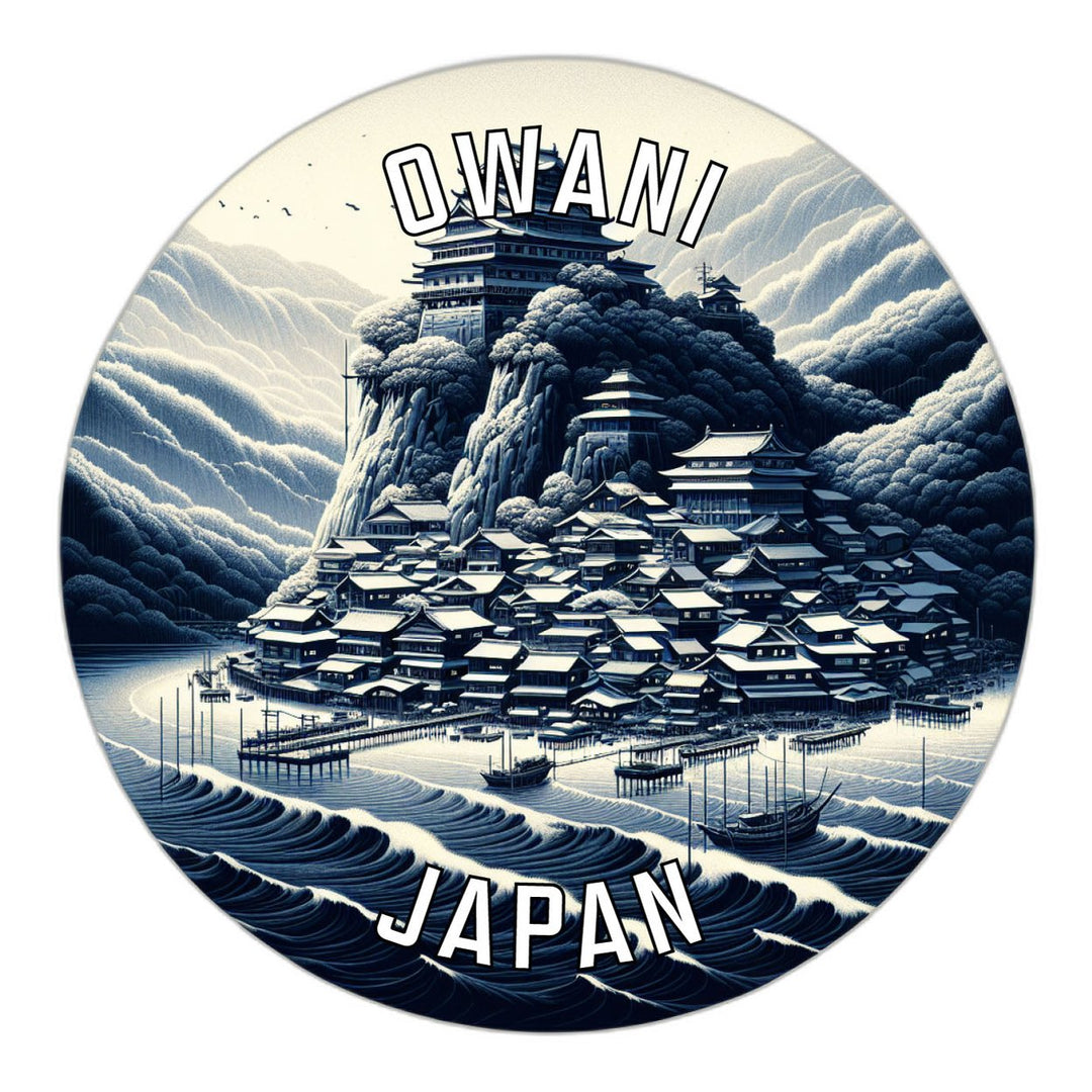 Owani Japan Souvenir Die Cut Flat Magnet Image 1