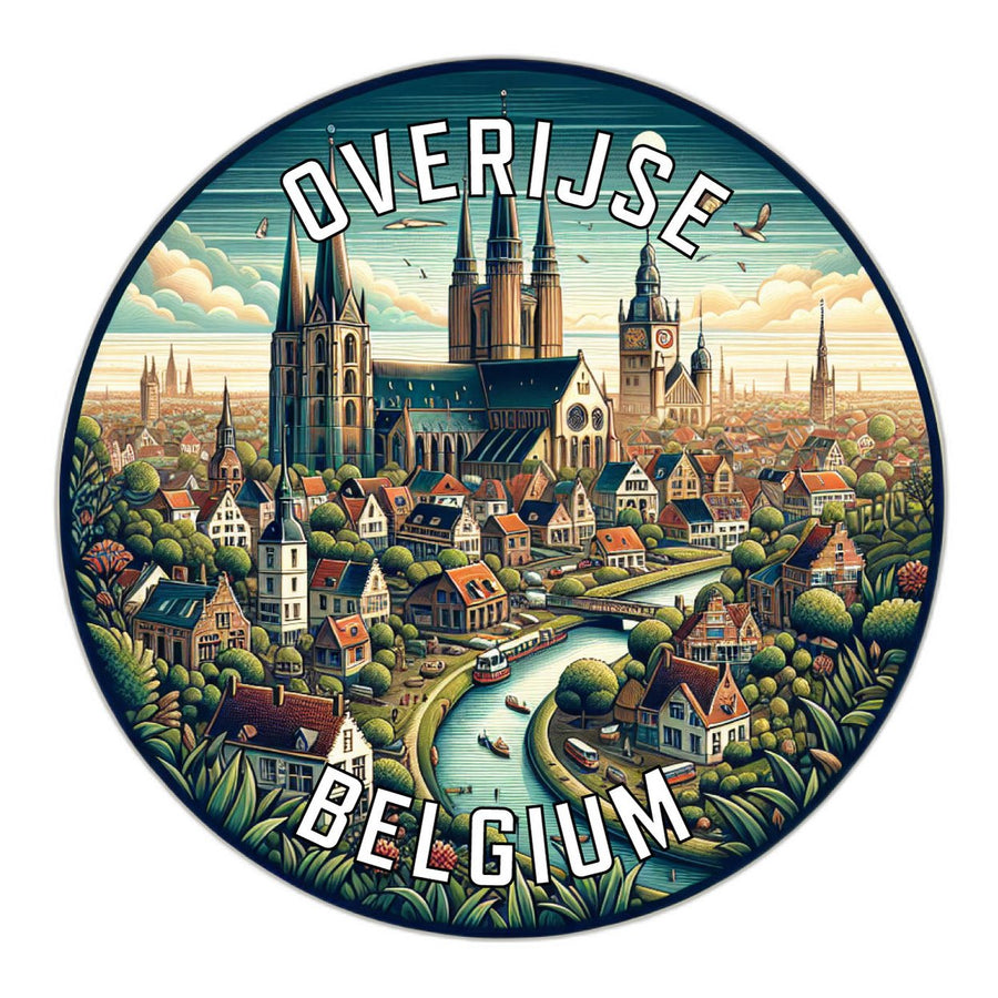 Overijse Belgium Souvenir Die Cut Flat Magnet Image 1