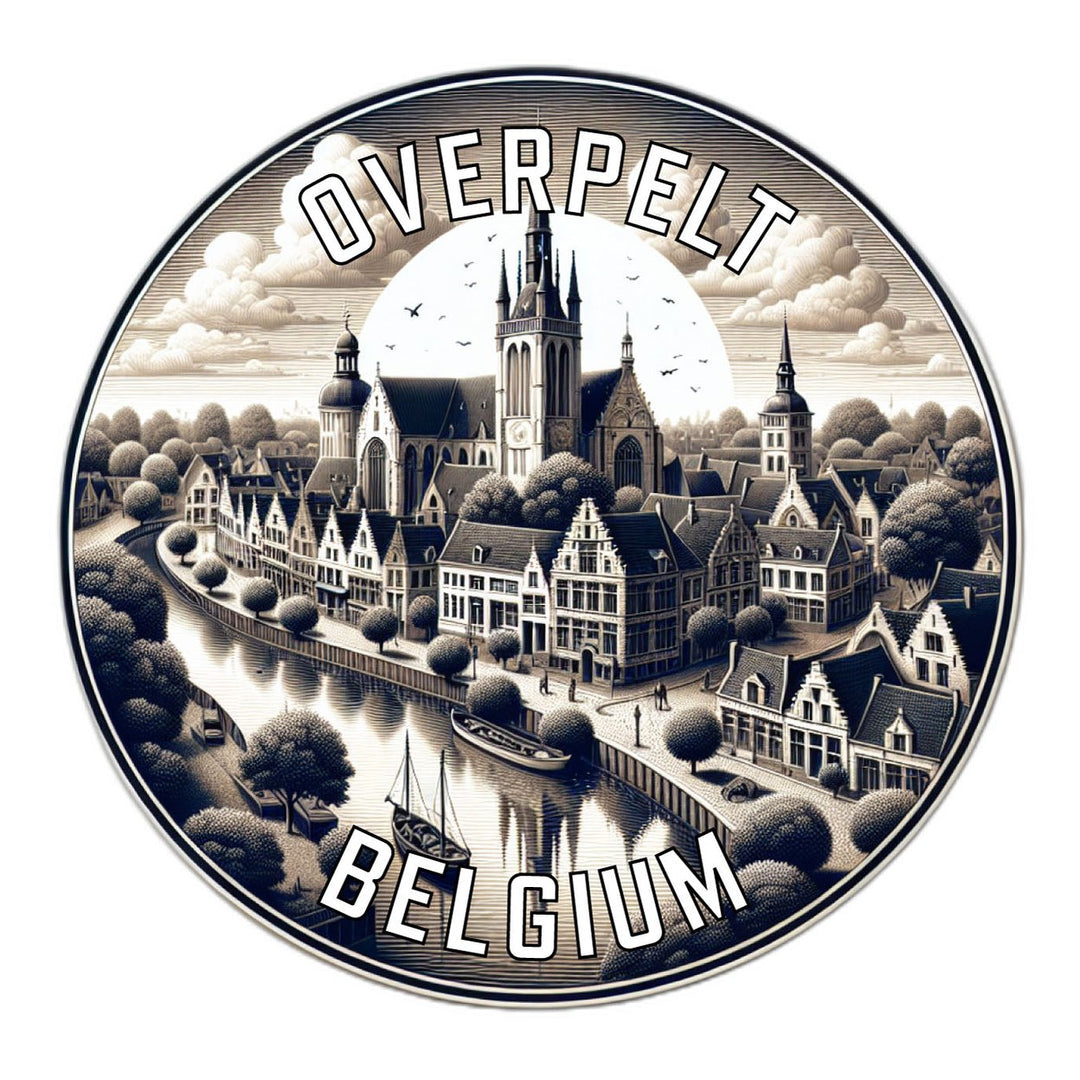 Overpelt Belgium Souvenir Die Cut Flat Magnet Image 1