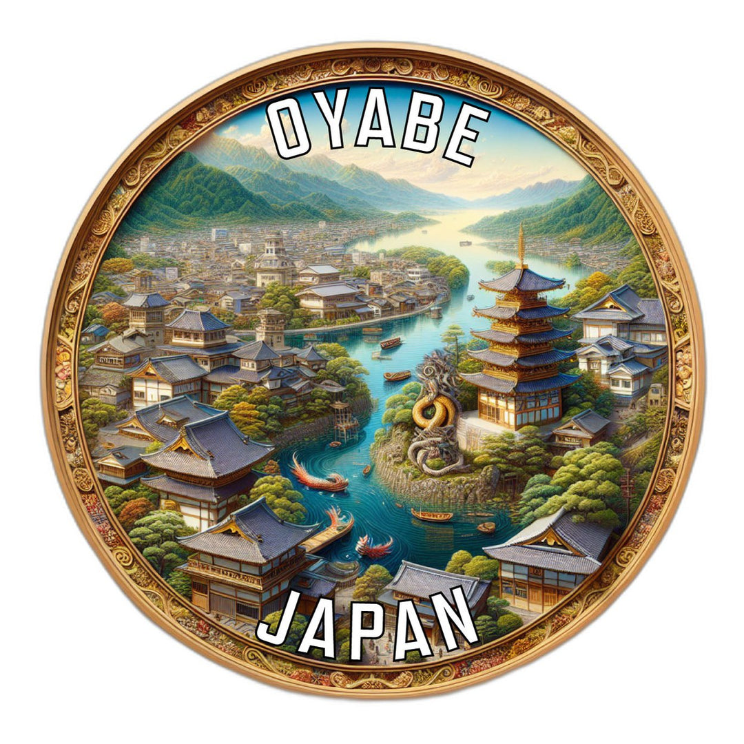 Oyabe Japan Souvenir Die Cut Flat Magnet Image 1