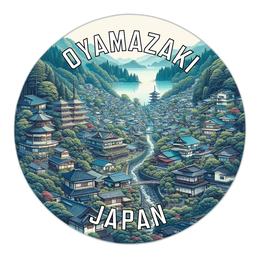 Oyamazaki Japan Souvenir Die Cut Flat Magnet Image 1