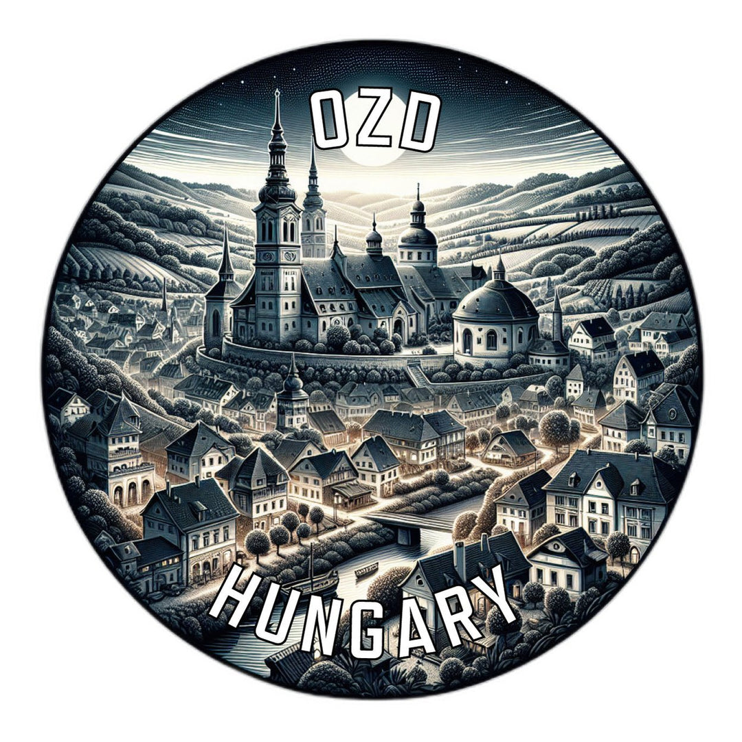 Ozd Hungary Souvenir Die Cut Flat Magnet Image 1