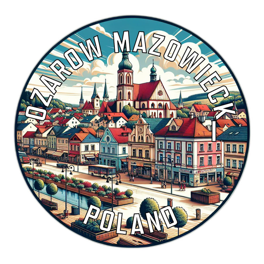 Ozarow Mazowiecki Poland Souvenir Die Cut Flat Magnet Image 1