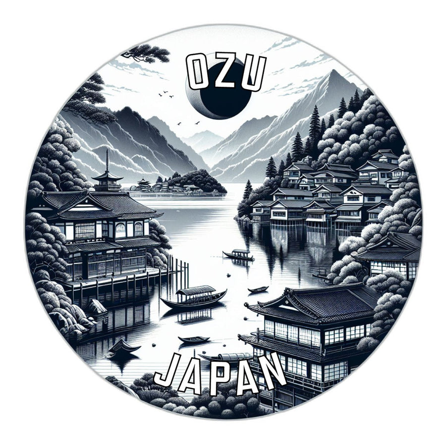 Ozu Japan Souvenir Die Cut Flat Magnet Image 1