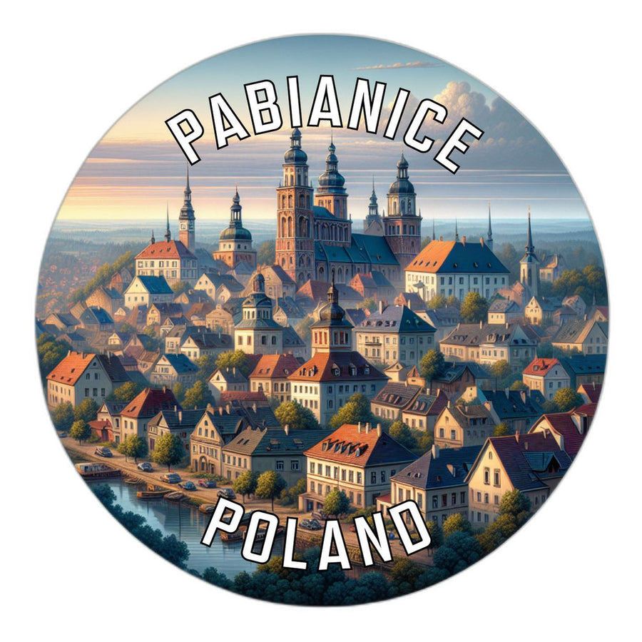 Pabianice Poland Souvenir Die Cut Flat Magnet Image 1