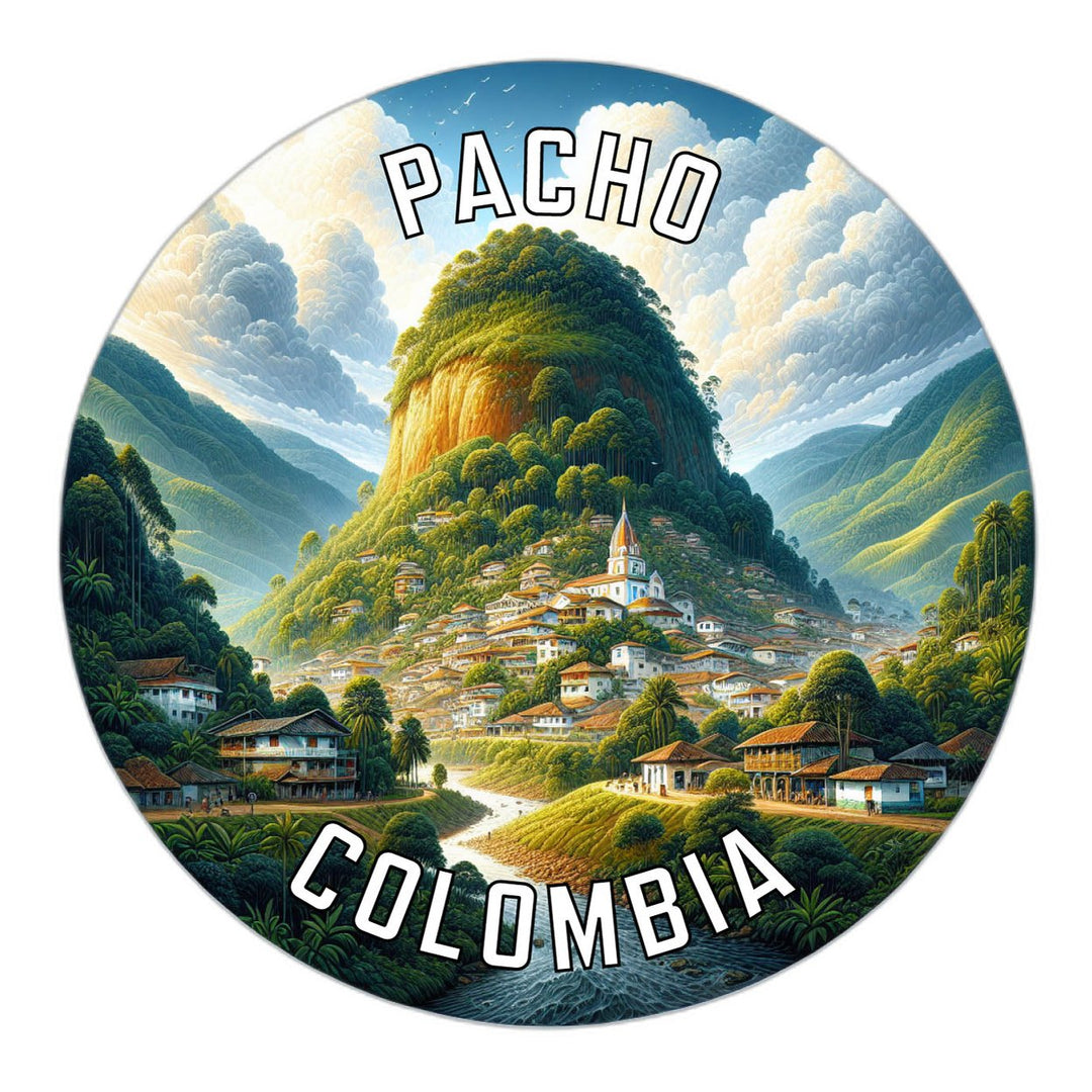 Pacho Colombia Souvenir Die Cut Flat Magnet Image 1