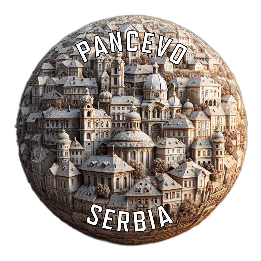 Pancevo Serbia Souvenir Die Cut Flat Magnet Image 1