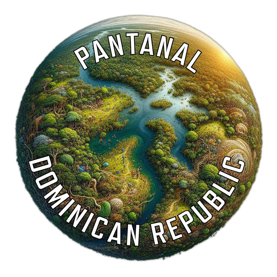 Pantanal Dominican Republic Souvenir Die Cut Flat Magnet Image 1