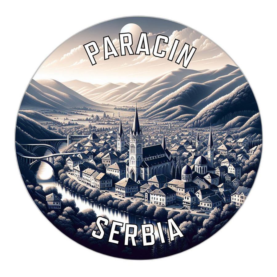 Paracin Serbia Souvenir Die Cut Flat Magnet Image 1