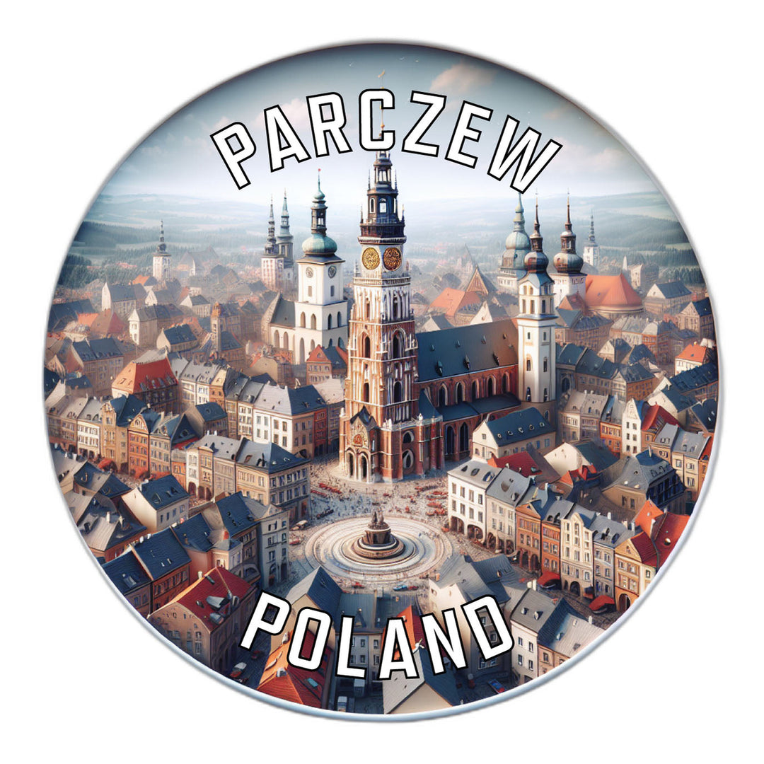 Parczew Poland Souvenir Die Cut Flat Magnet Image 1