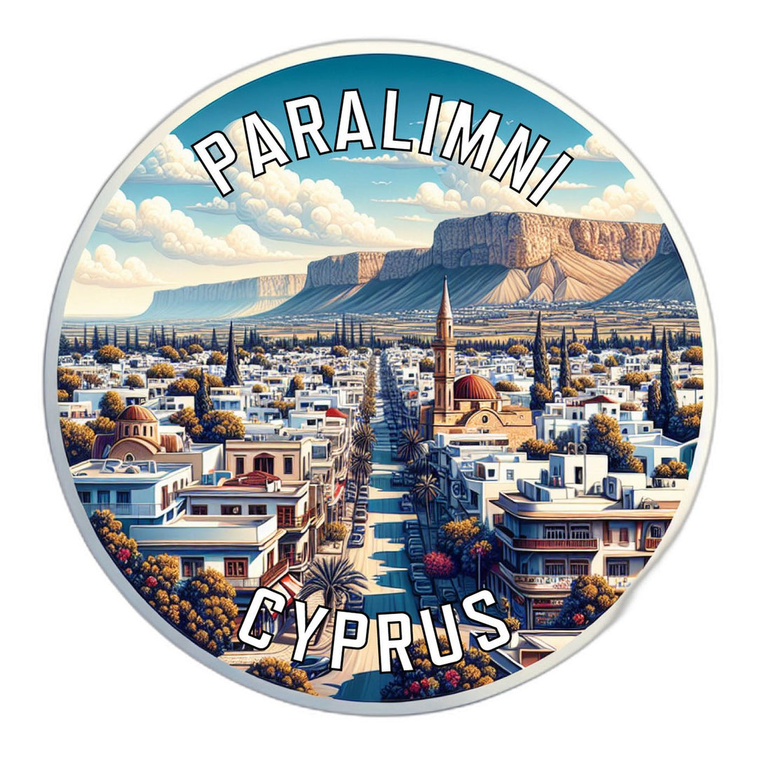 Paralimni Cyprus Souvenir Die Cut Flat Magnet Image 1