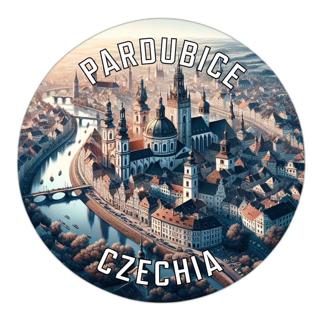 Pardubice Czechia Souvenir Die Cut Flat Magnet Image 1