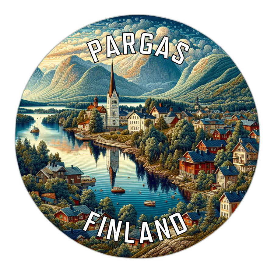 Pargas Finland Souvenir Die Cut Flat Magnet Image 1