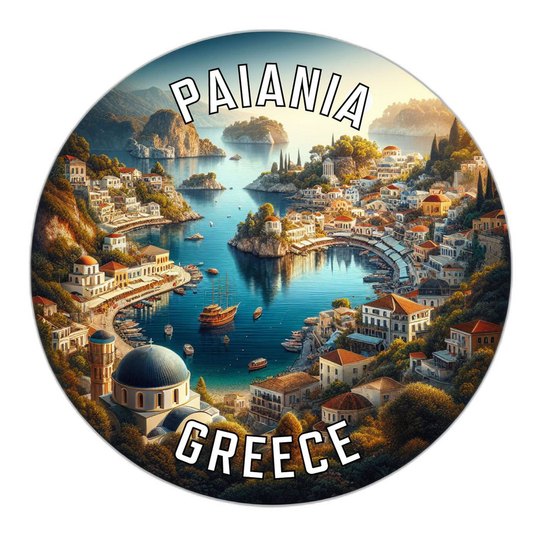 Paiania Greece Souvenir Die Cut Flat Magnet Image 1