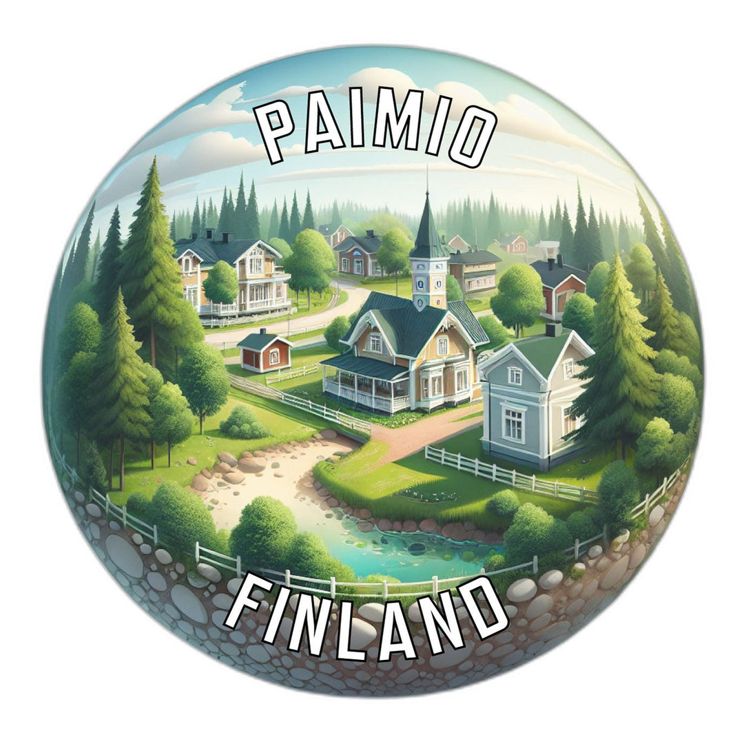 Paimio Finland Souvenir Die Cut Flat Magnet Image 1