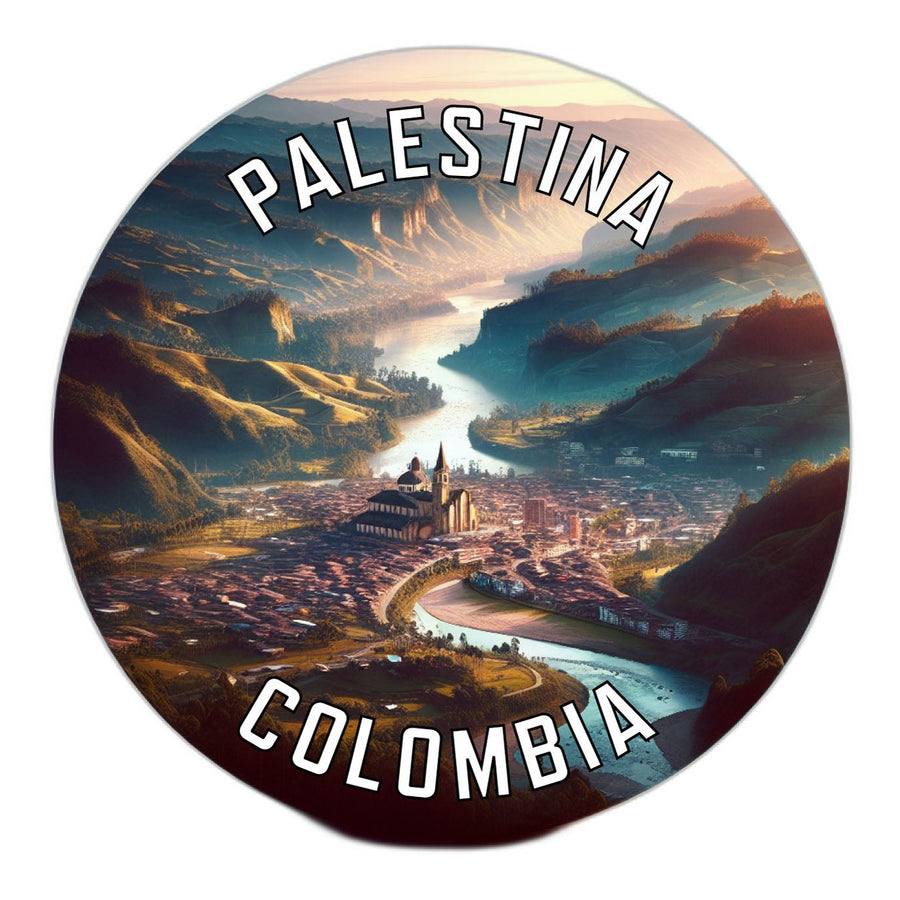 Palestina Colombia Souvenir Die Cut Flat Magnet Image 1