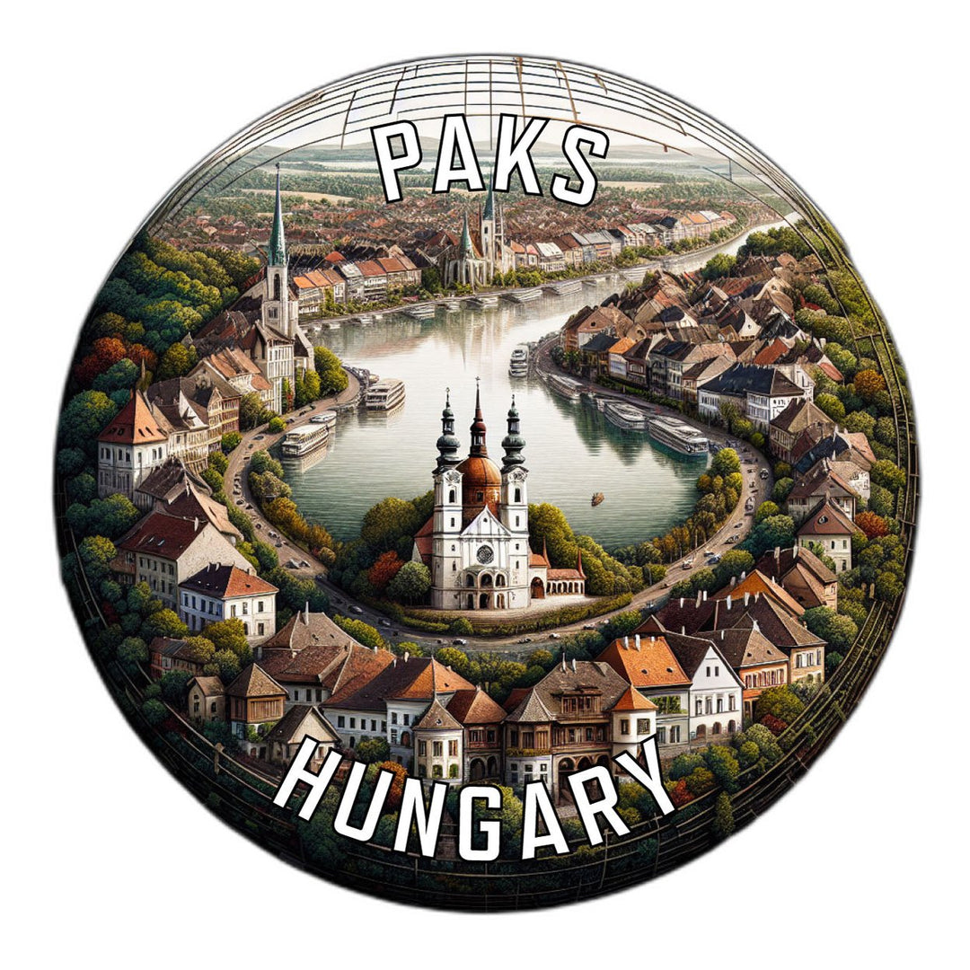 Paks Hungary Souvenir Die Cut Flat Magnet Image 1