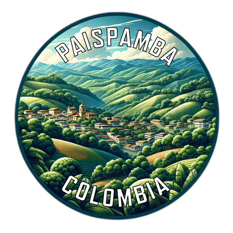 Paispamba Colombia Souvenir Die Cut Flat Magnet Image 1