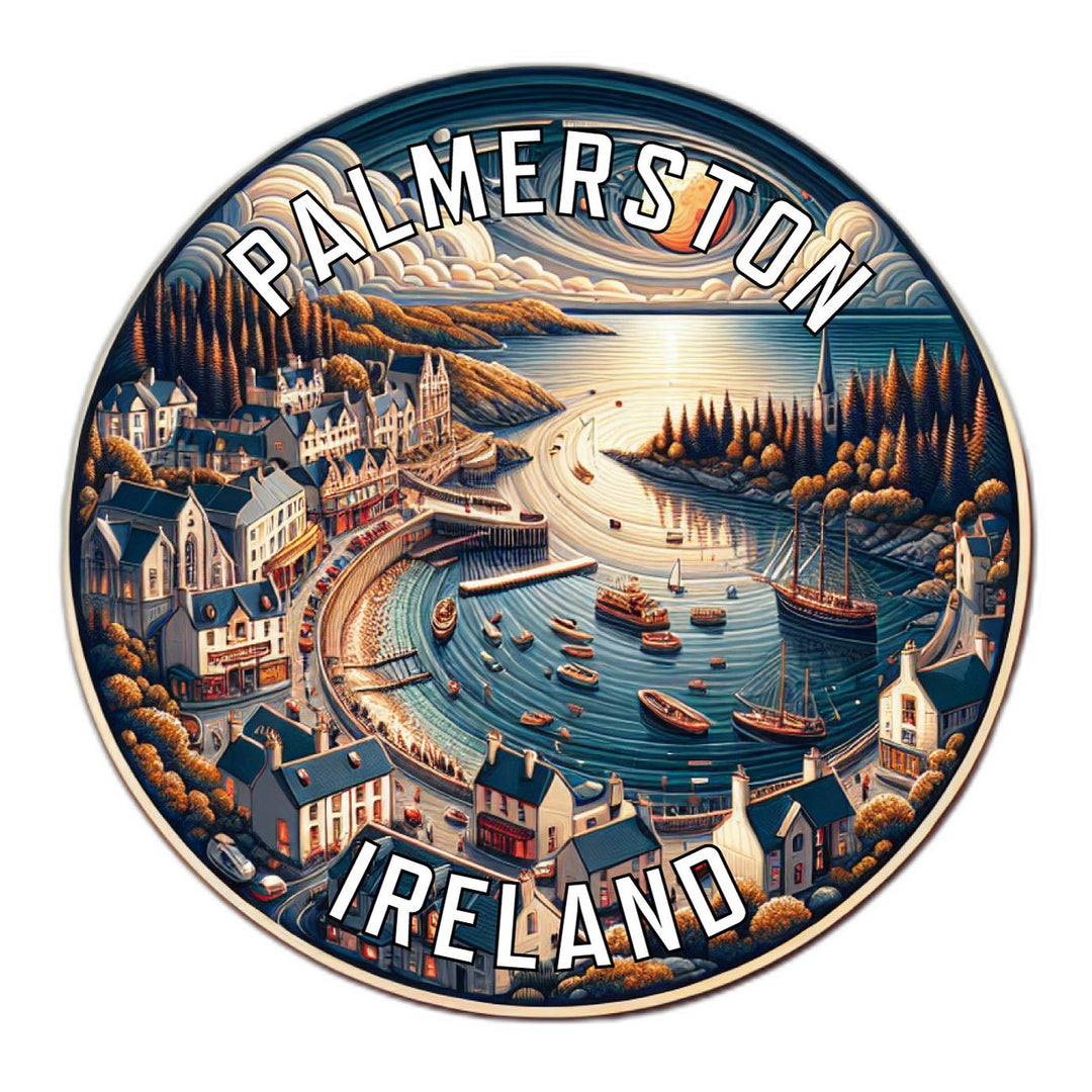 Palmerston Ireland Souvenir Die Cut Flat Magnet Image 1