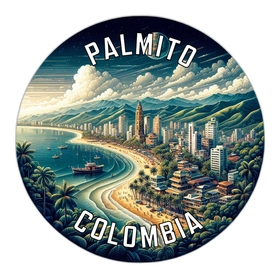 Palmito Colombia Souvenir Die Cut Flat Magnet Image 1