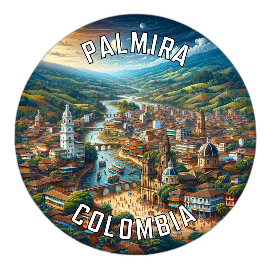 Palmira Colombia Souvenir Die Cut Flat Magnet Image 1