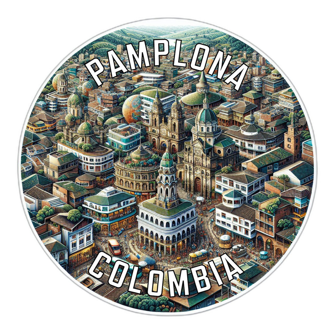 Pamplona Colombia Souvenir Die Cut Flat Magnet Image 1