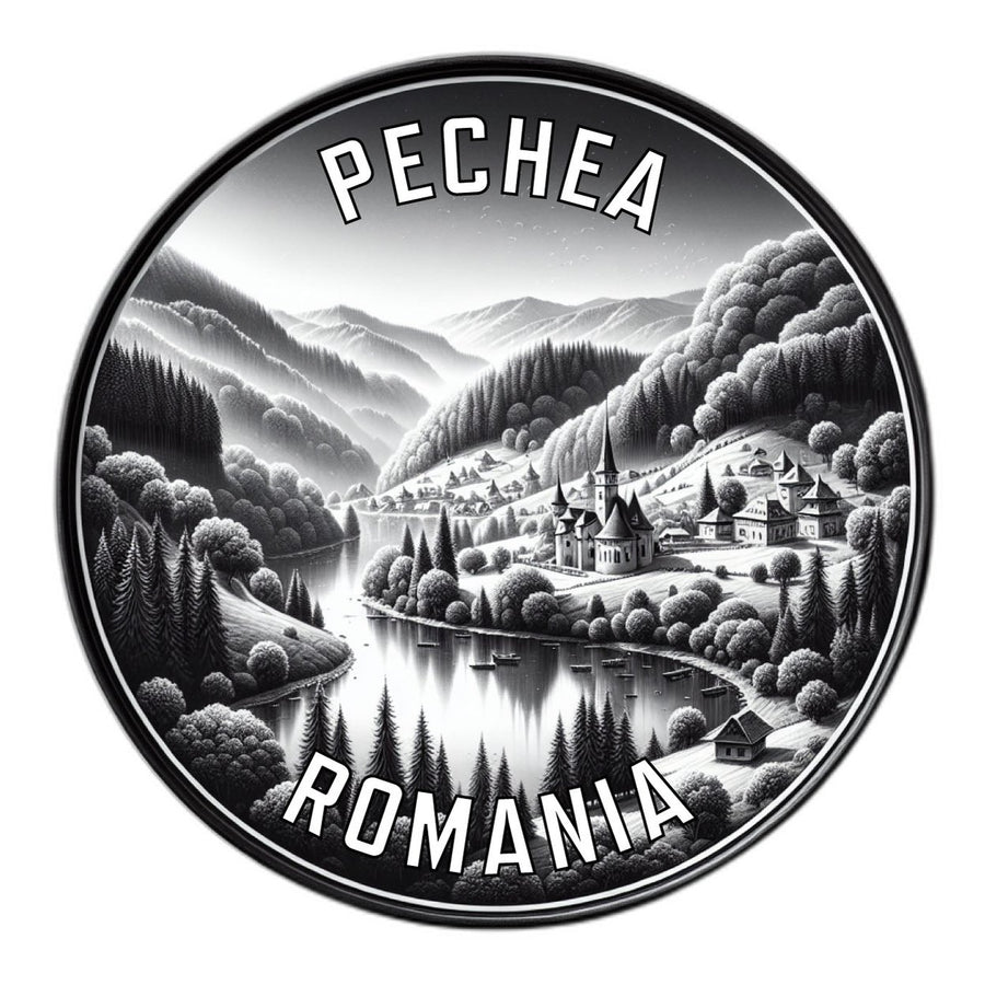 Pechea Romania Souvenir Die Cut Flat Magnet Image 1