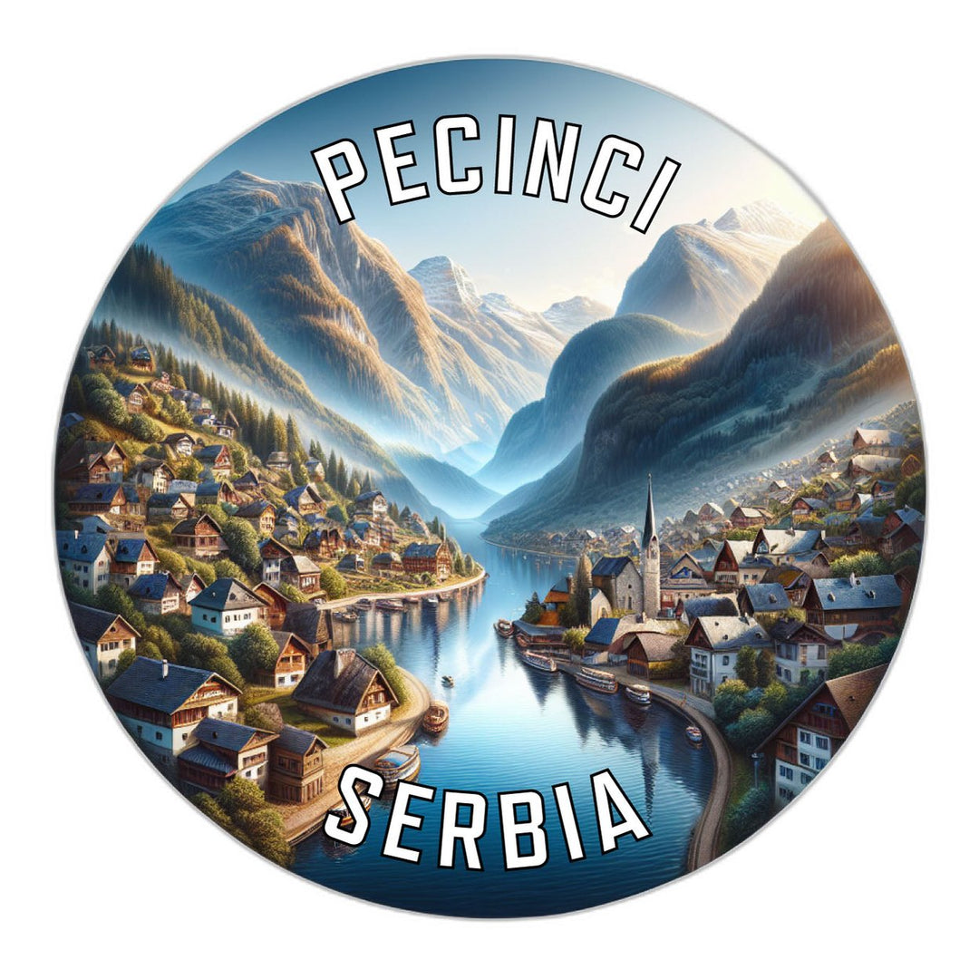 Pecinci Serbia Souvenir Die Cut Flat Magnet Image 1