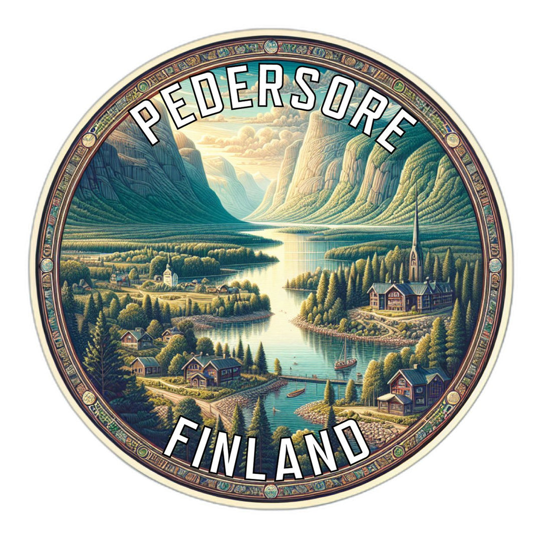 Pedersore Finland Souvenir Die Cut Flat Magnet Image 1