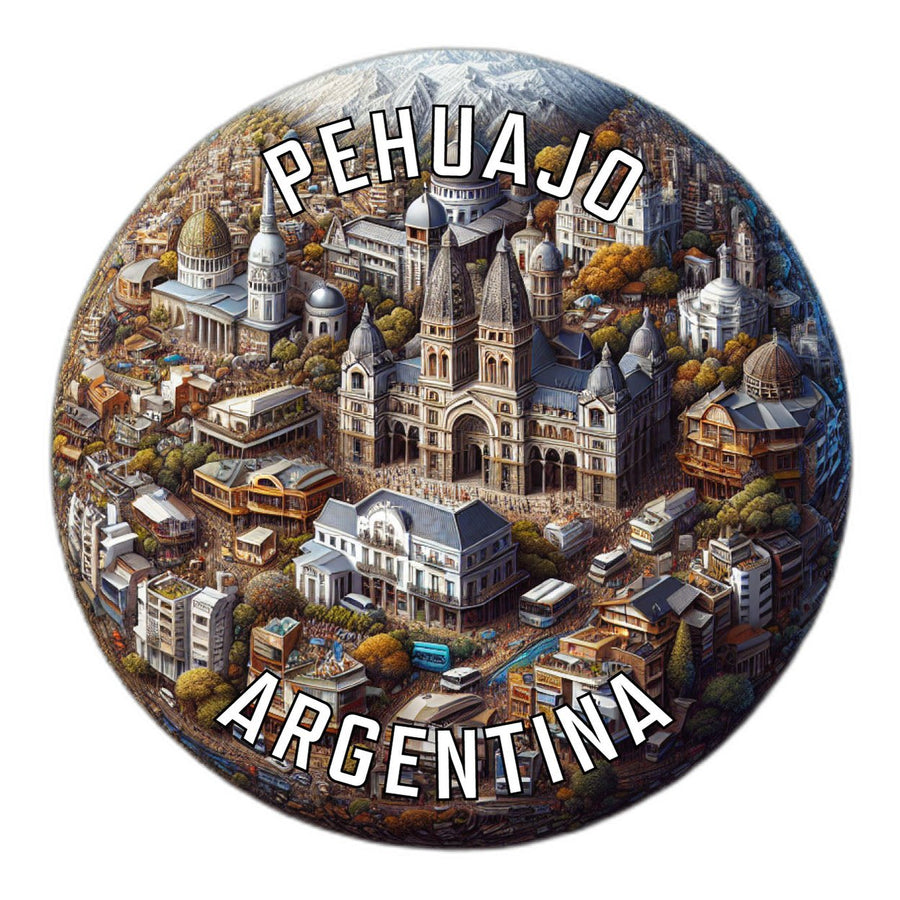 Pehuajo Argentina Souvenir Die Cut Flat Magnet Image 1