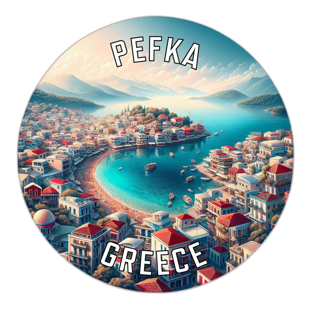 Pefka Greece Souvenir Die Cut Flat Magnet Image 1