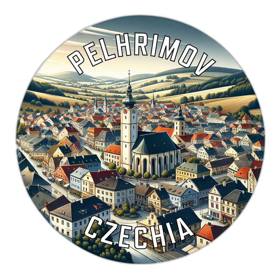 Pelhrimov Czechia Souvenir Die Cut Flat Magnet Image 1