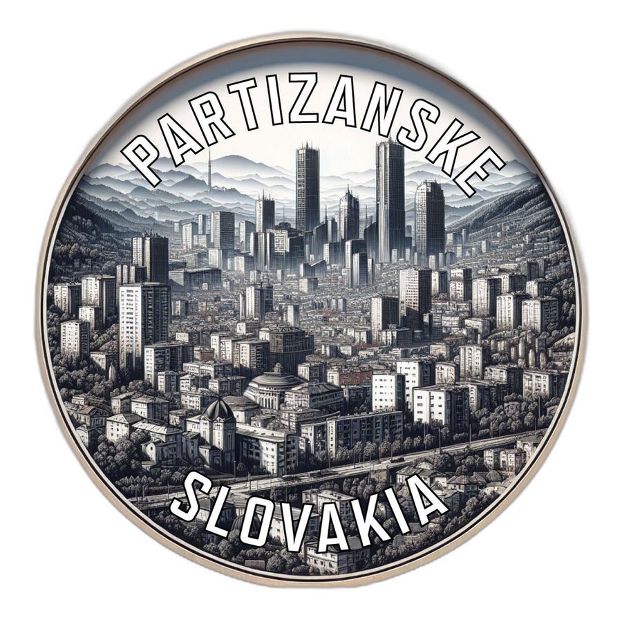 Partizanske Slovakia Souvenir Die Cut Flat Magnet Image 1