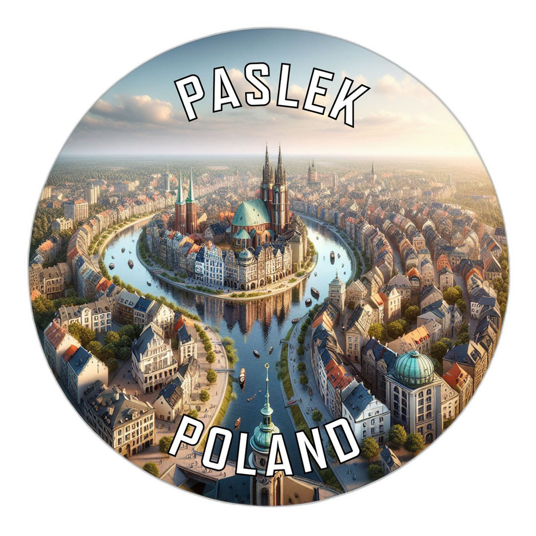 Paslek Poland Souvenir Die Cut Flat Magnet Image 1