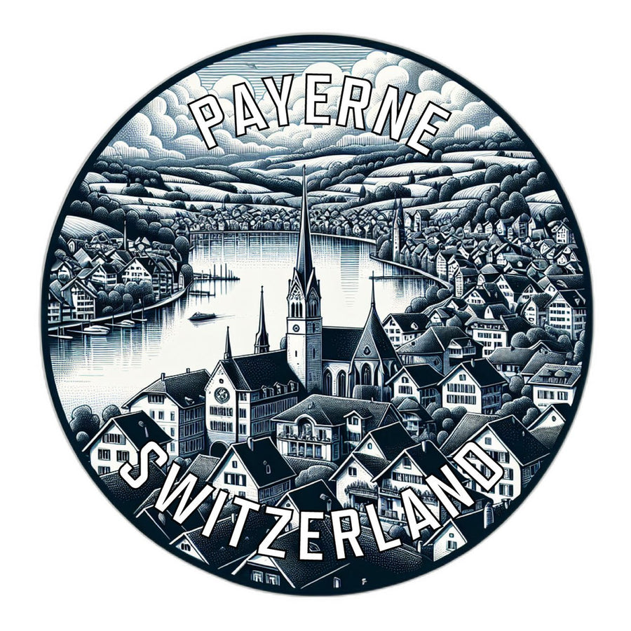 Payerne Switzerland Souvenir Die Cut Flat Magnet Image 1