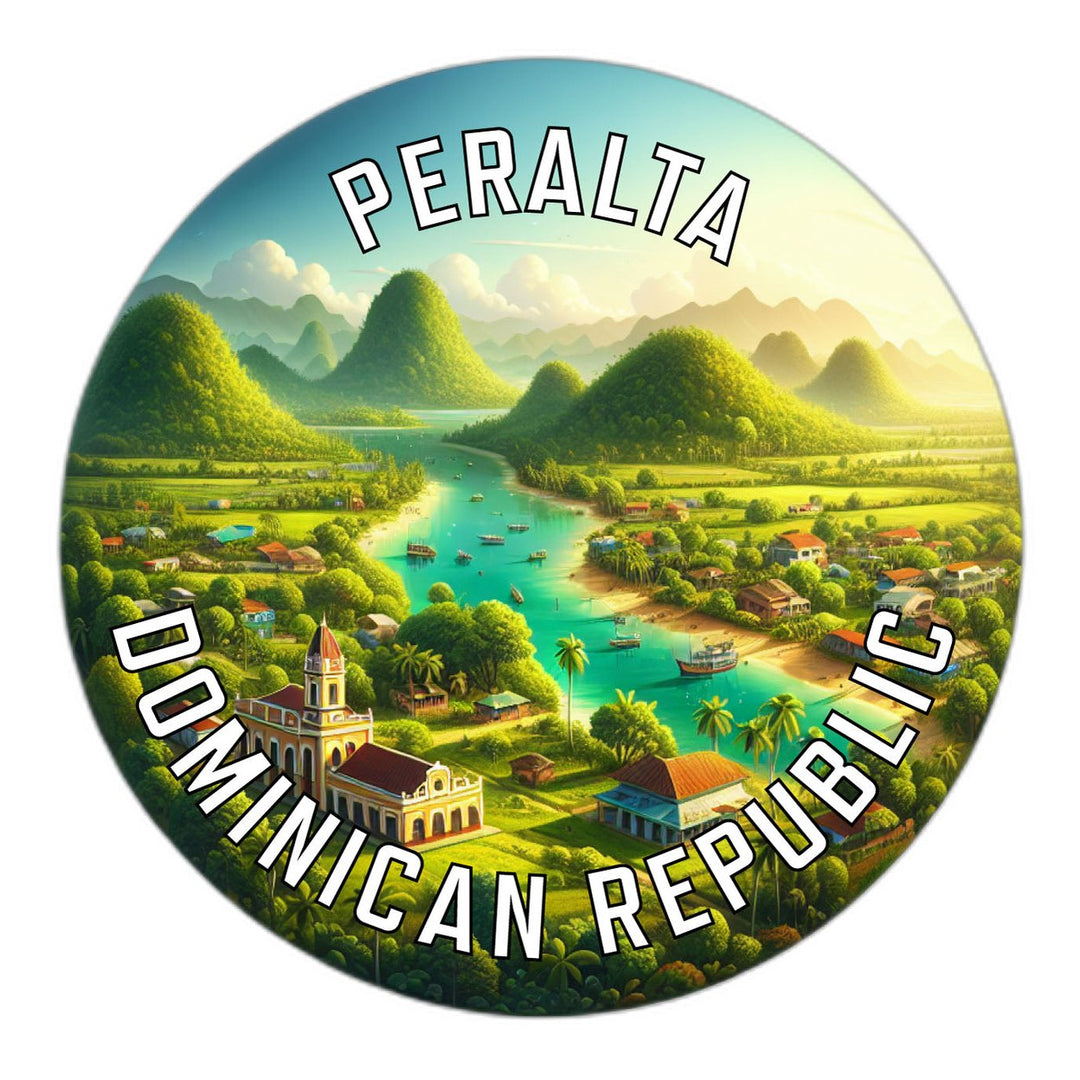 Peralta Dominican Republic Souvenir Die Cut Flat Magnet Image 1