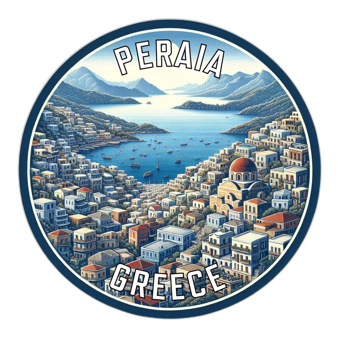 Peraia Greece Souvenir Die Cut Flat Magnet Image 1