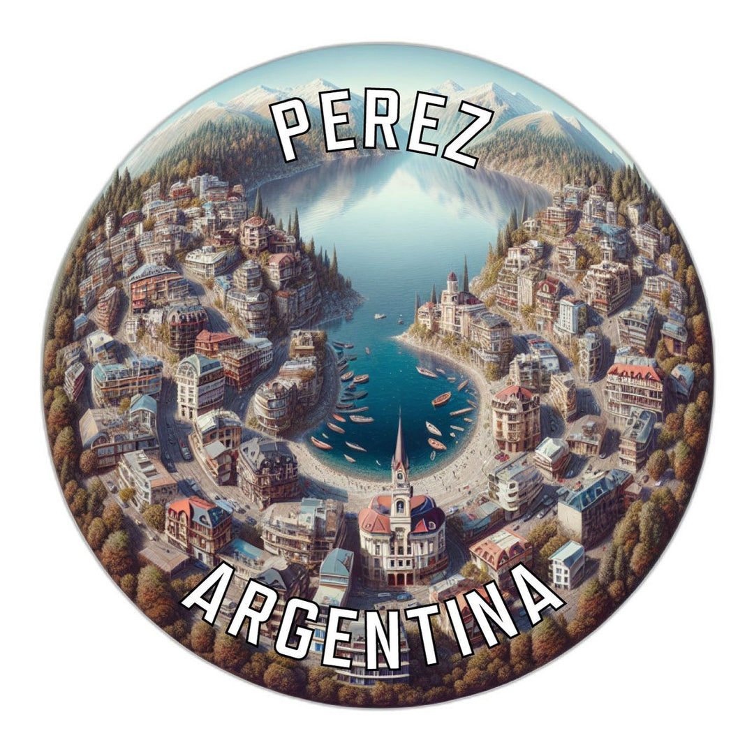 Perez Argentina Souvenir Die Cut Flat Magnet Image 1