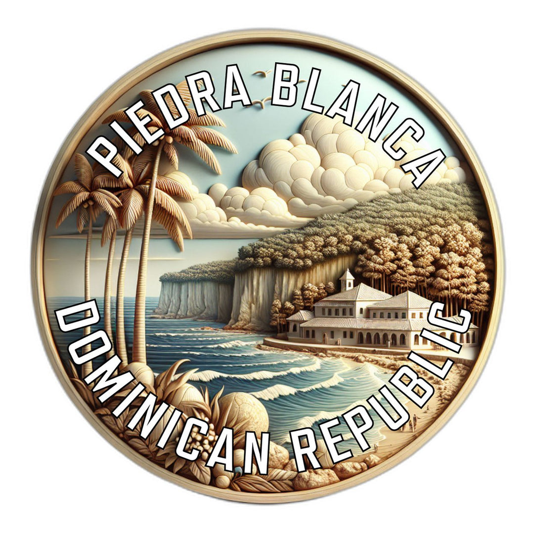 Piedra Blanca Dominican Republic Souvenir Die Cut Flat Magnet Image 1