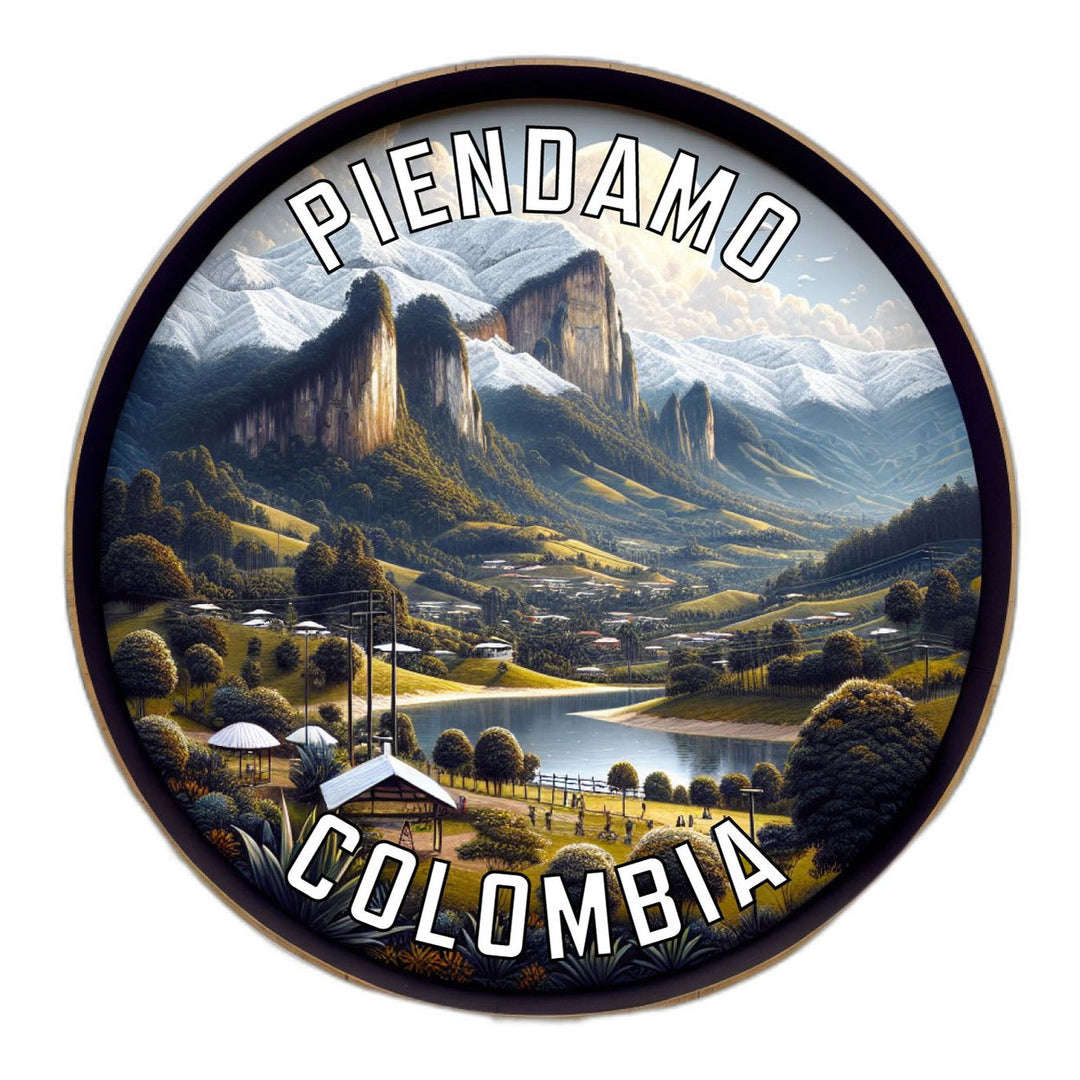 Piendamo Colombia Souvenir Die Cut Flat Magnet Image 1