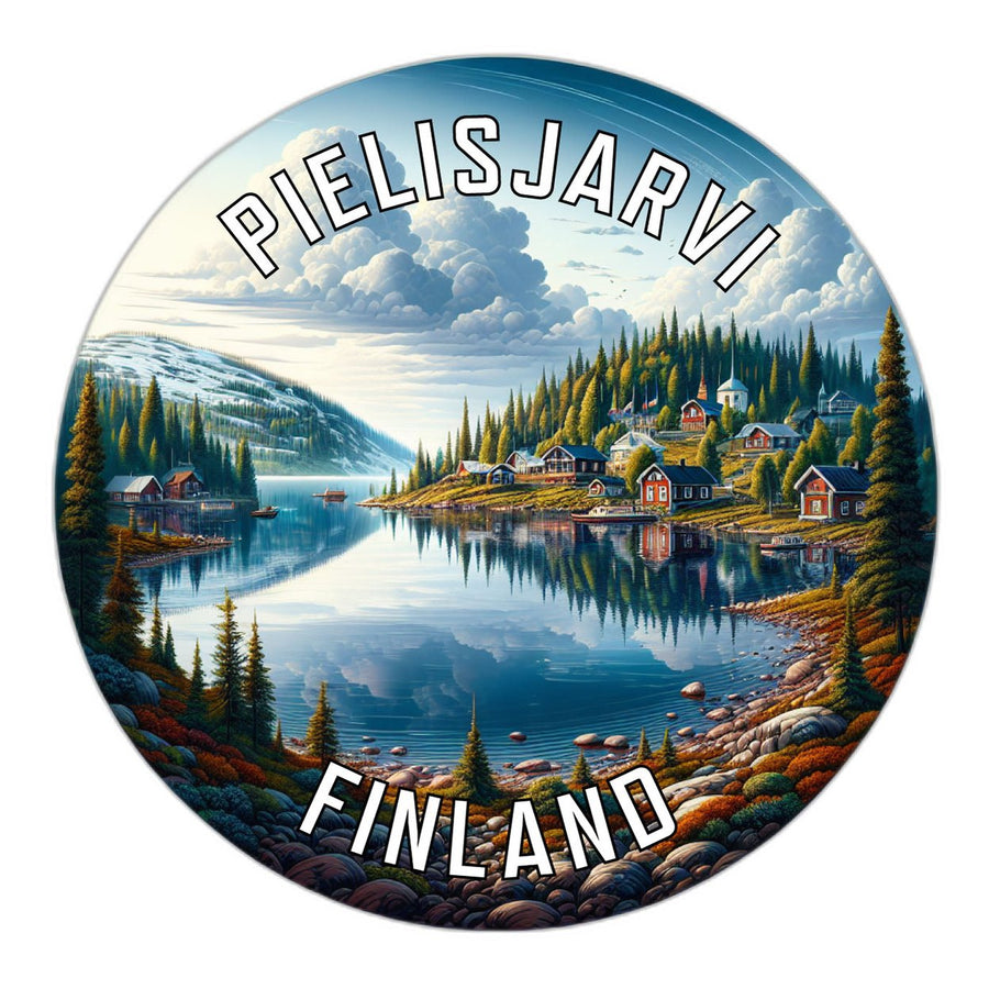 Pielisjarvi Finland Souvenir Die Cut Flat Magnet Image 1