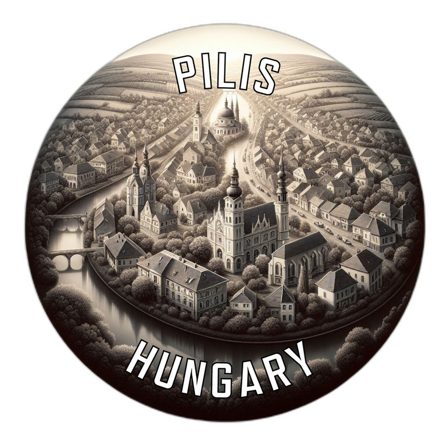 Pilis Hungary Souvenir Die Cut Flat Magnet Image 1