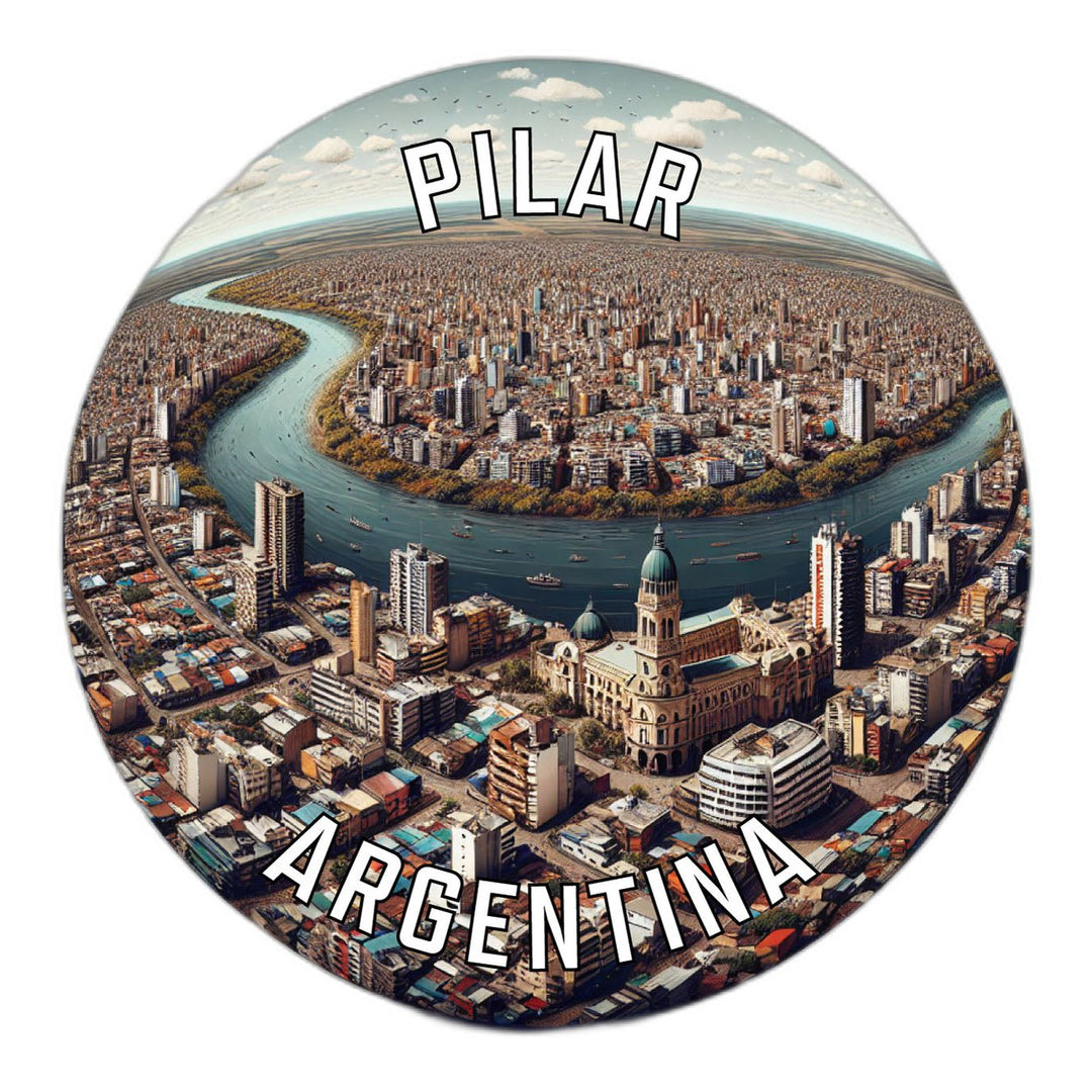 Pilar Argentina Souvenir Die Cut Flat Magnet Image 1