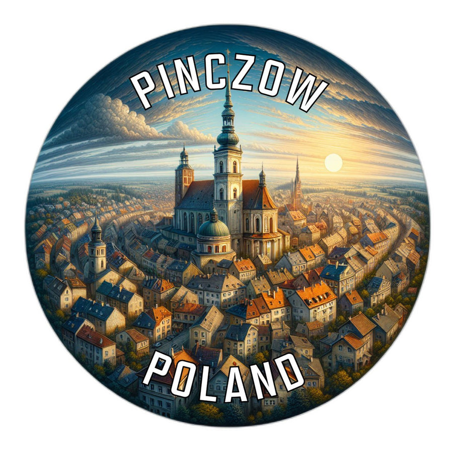 Pinczow Poland Souvenir Die Cut Flat Magnet Image 1