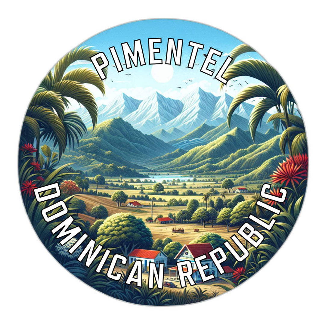 Pimentel Dominican Republic Souvenir Die Cut Flat Magnet Image 1