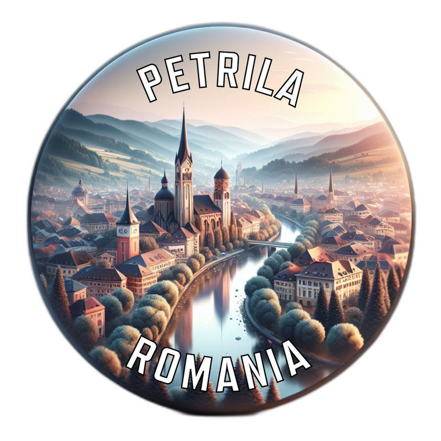 Petrila Romania Souvenir Die Cut Flat Magnet Image 1