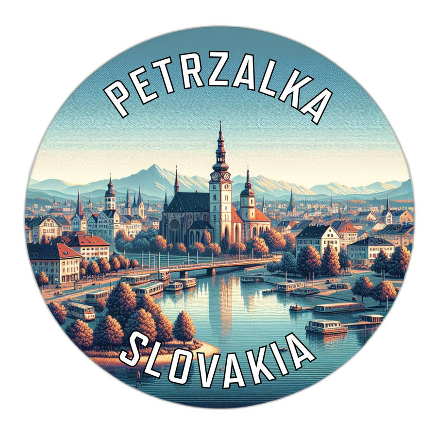 Petrzalka Slovakia Souvenir Die Cut Flat Magnet Image 1