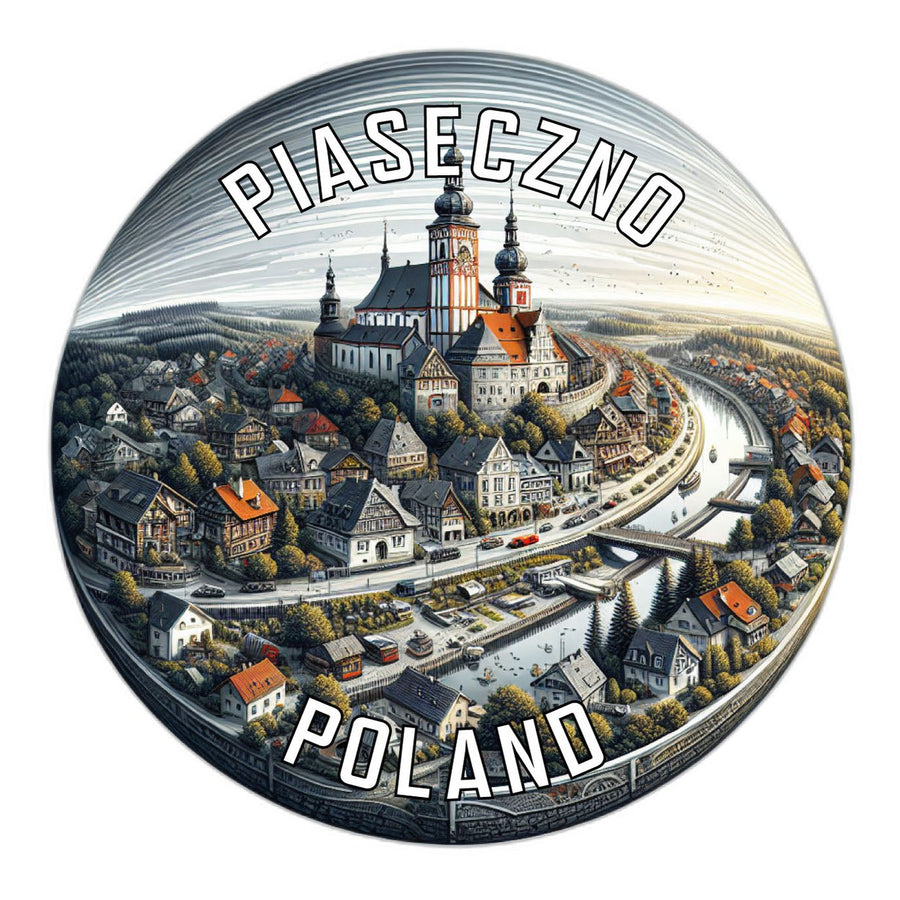 Piaseczno Poland Souvenir Die Cut Flat Magnet Image 1