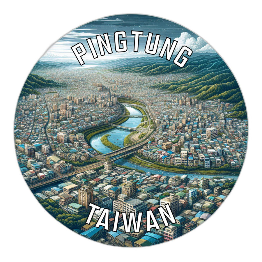 Pingtung Taiwan Souvenir Die Cut Flat Magnet Image 1